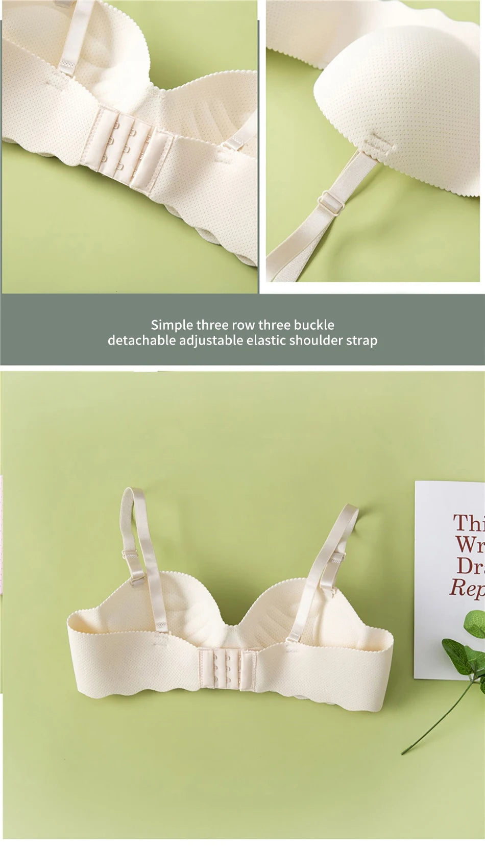 Girls Seamless Bra - Comfort Breathable Removable Strap
