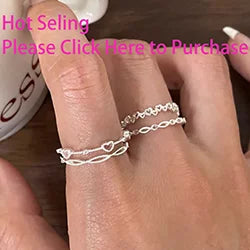 VENTFILLE 925 Sterling Silver Open Pearl Smile Stackable Finger Ring Simple Fashion Cute Adjustable For Female Jewelry Wholesale