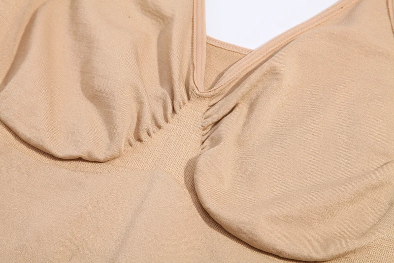 Full Slip Shapewear - V Neck Bodycon Compression Body Shaper