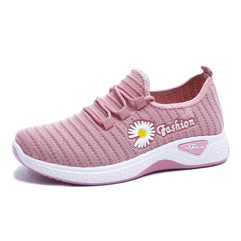 Women's Light Running Sneakers - Breathable Net Casual Shoes