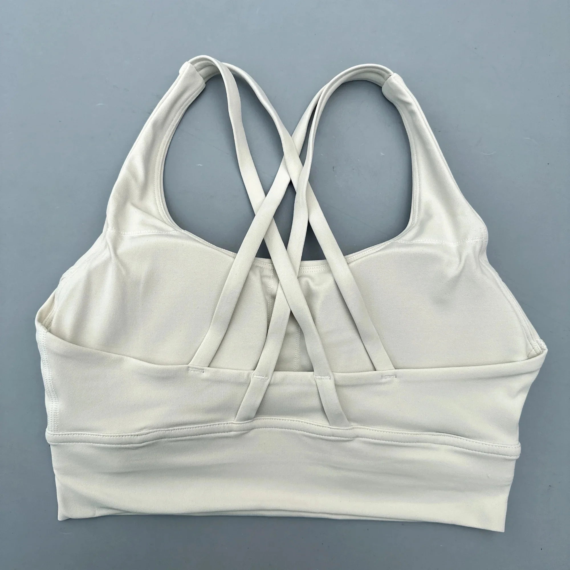 Solid Color Cross Fitness Bra - High Strength Yoga Sport Top