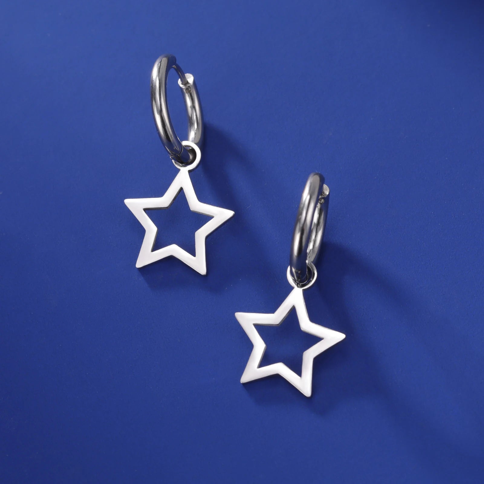 Lucktune Flower Clover Heart Drop Earrings Women Stainless Steel Star Sun Geometry Earrings 2025 New Fashion Kpop Jewelry Gift