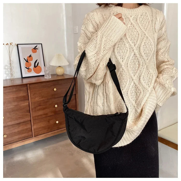 Casual Nylon Crossbody Bag for Women Designer Shoulder Bags Large Capacity Tote Lady Travel Shopper Bag Female Purses 2024