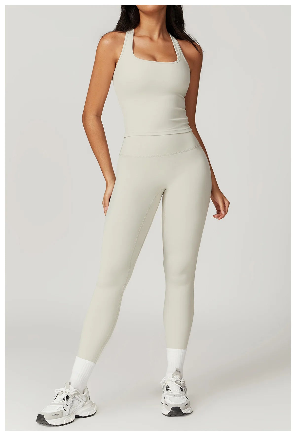 BIANHUI Gym Clothes Woman Brushed Cotton Racerback Sports Vest for Women Tight-Fitting Quick-Dry Casual Fitness Top Yoga Wear