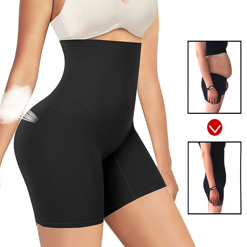 High Waisted Body Shaper Shorts - Tummy Control Butt Lifter