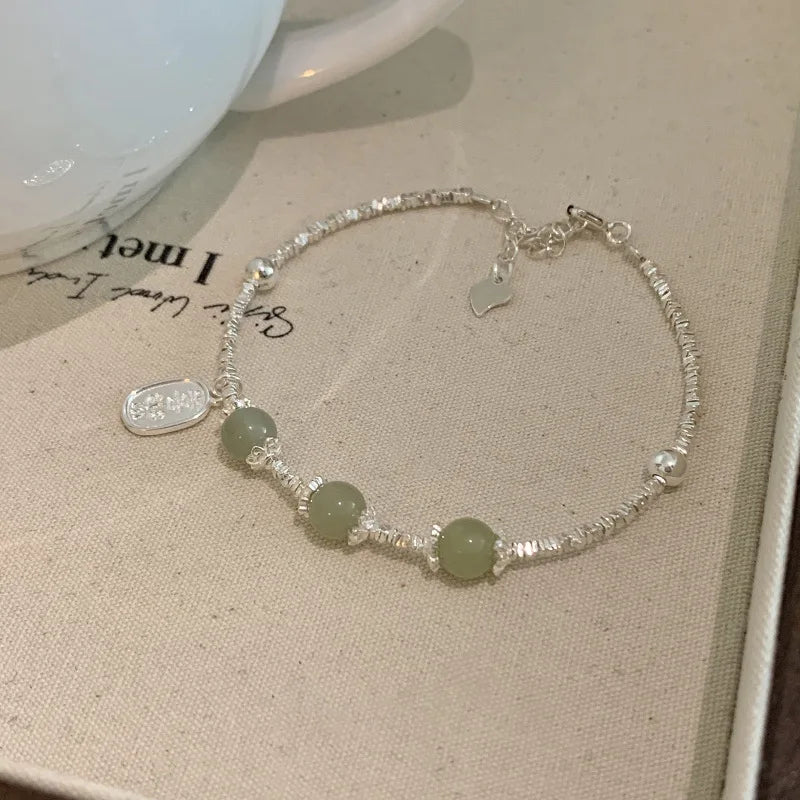 VENTFILLE 925 Sterling Silver Double Layer Pearl Bracelet for Women Girl Design Bead Korean Jewelry Dropshipping