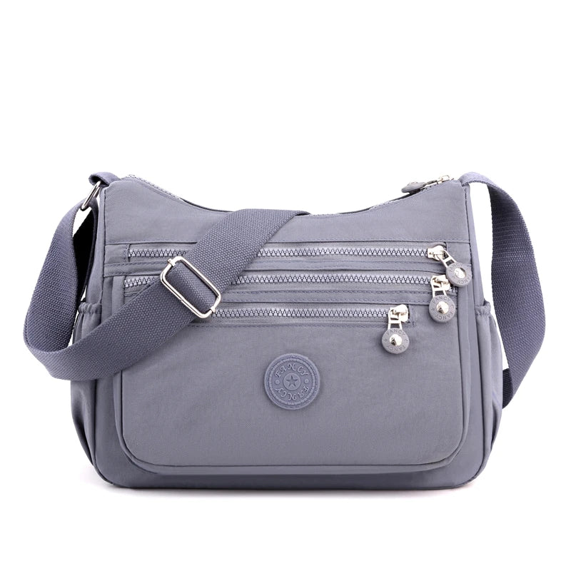 High capacity Shoulder Crossbody Bag for Women Purse Waterproof Nylon Handbag Suitable for mothers, shopping, vacation use