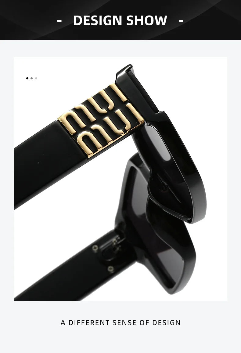 Fashion MM Designer Square Sunglasses - Stylish Luxury Unisex UV400
