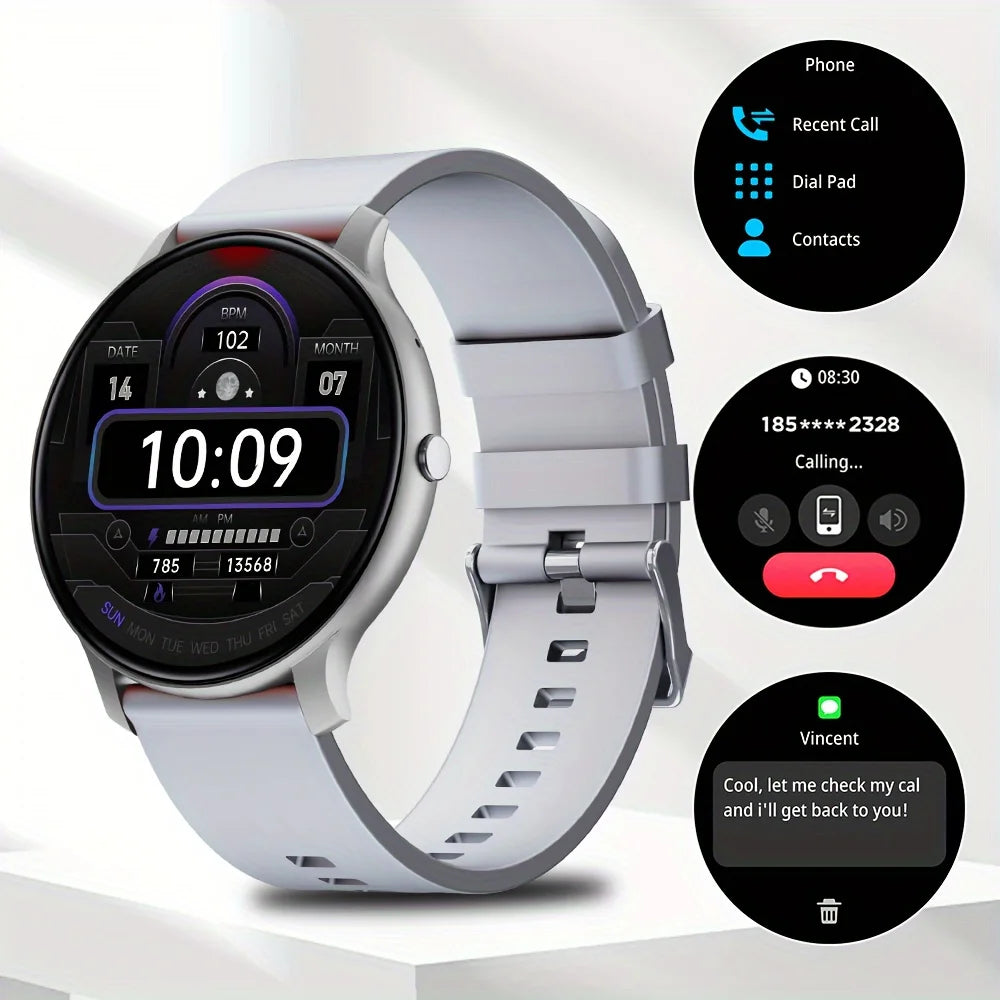 LAXASFIT 2024 Smartwatch - Bluetooth Call IP68 Fitness Custom Dials