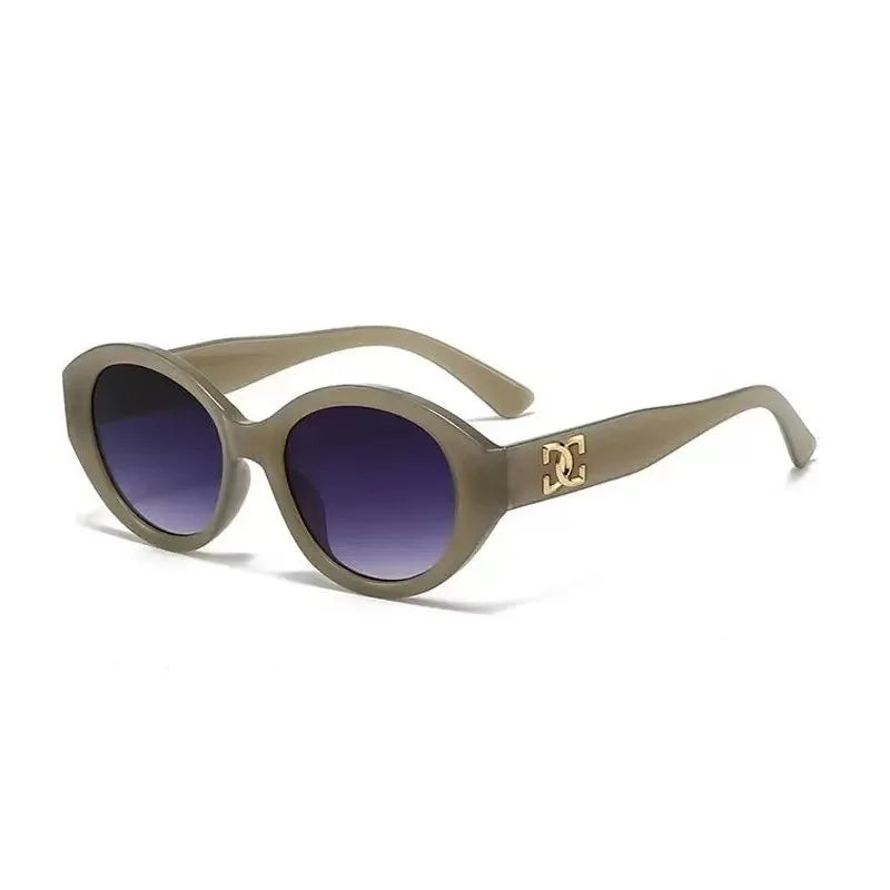 2025 Luxury Small Round Sunglasses - Unisex Designer Gradient UV400