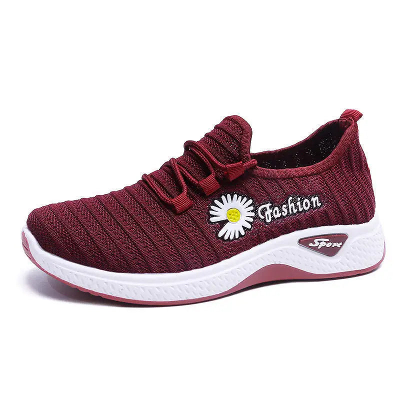 Women's Light Running Sneakers - Breathable Net Casual Shoes