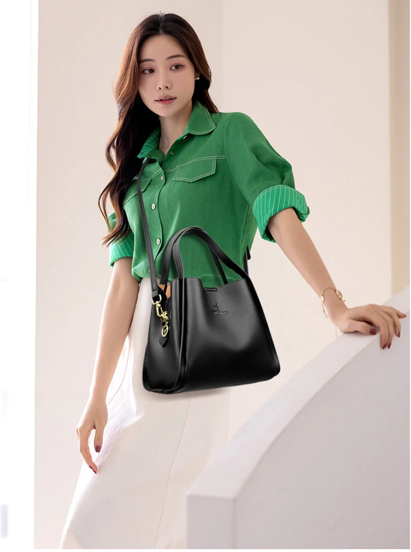 Genuine Brand Tote Bag Leather Luxury Handbags Women Bags Designer Handbags High Quality Ladies Crossbody Hand Bags for Women