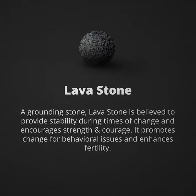 YIZIZAI Black Matte Onyx with Cube Lava Bracelet Yoga Balance Energy Stretch Bracelet Men Women Natural Gemstone Healing Jewelry