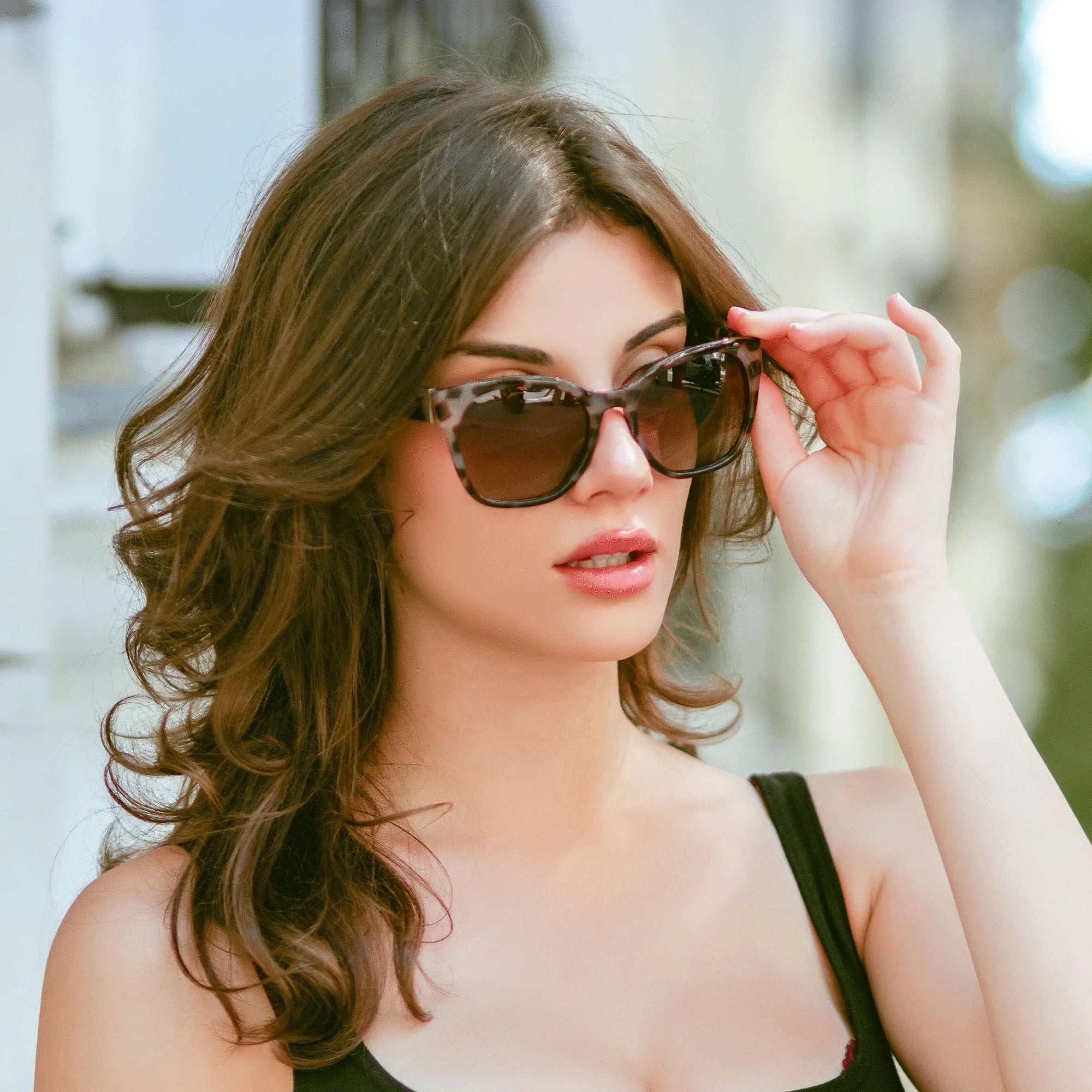 ZENOTTIC Thick Butterfly Polarized Sunglasses - Chunky Cat Eye UV400