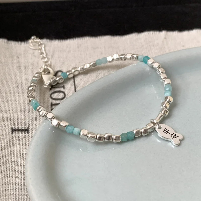 VENTFILLE 925 Sterling Silver Double Layer Pearl Bracelet for Women Girl Design Bead Korean Jewelry Dropshipping