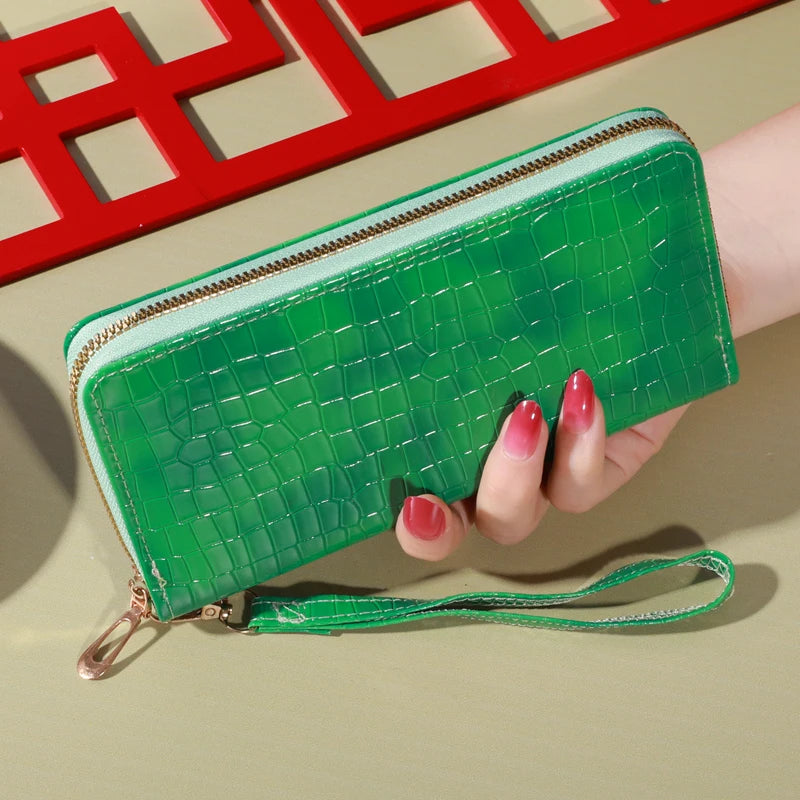 Classic Wallet, Large Capacity Clutch Purse With Zipper, Card Holder With 8 Slots And Multiple Compartments, Elegant Hand Clutch