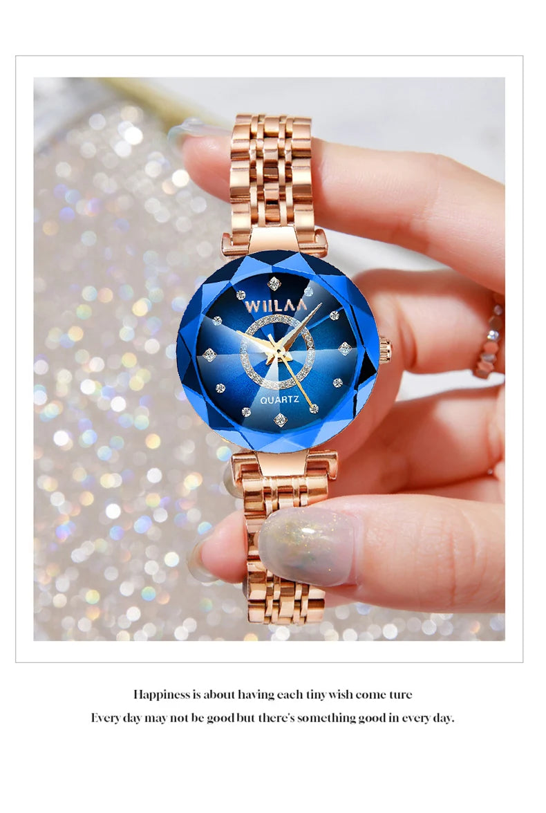 Women Watches 2025 Top Luxury Brand Rhinestone Elegant Ladies Watches Gold Clock Wrist Watches For Women relogio feminino