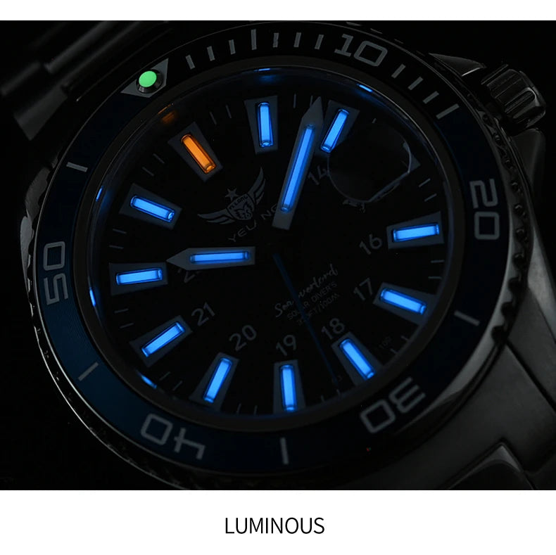 Yelang V1214 Solar Watch - Japan Eco-Drive Sapphire 100M Waterproof