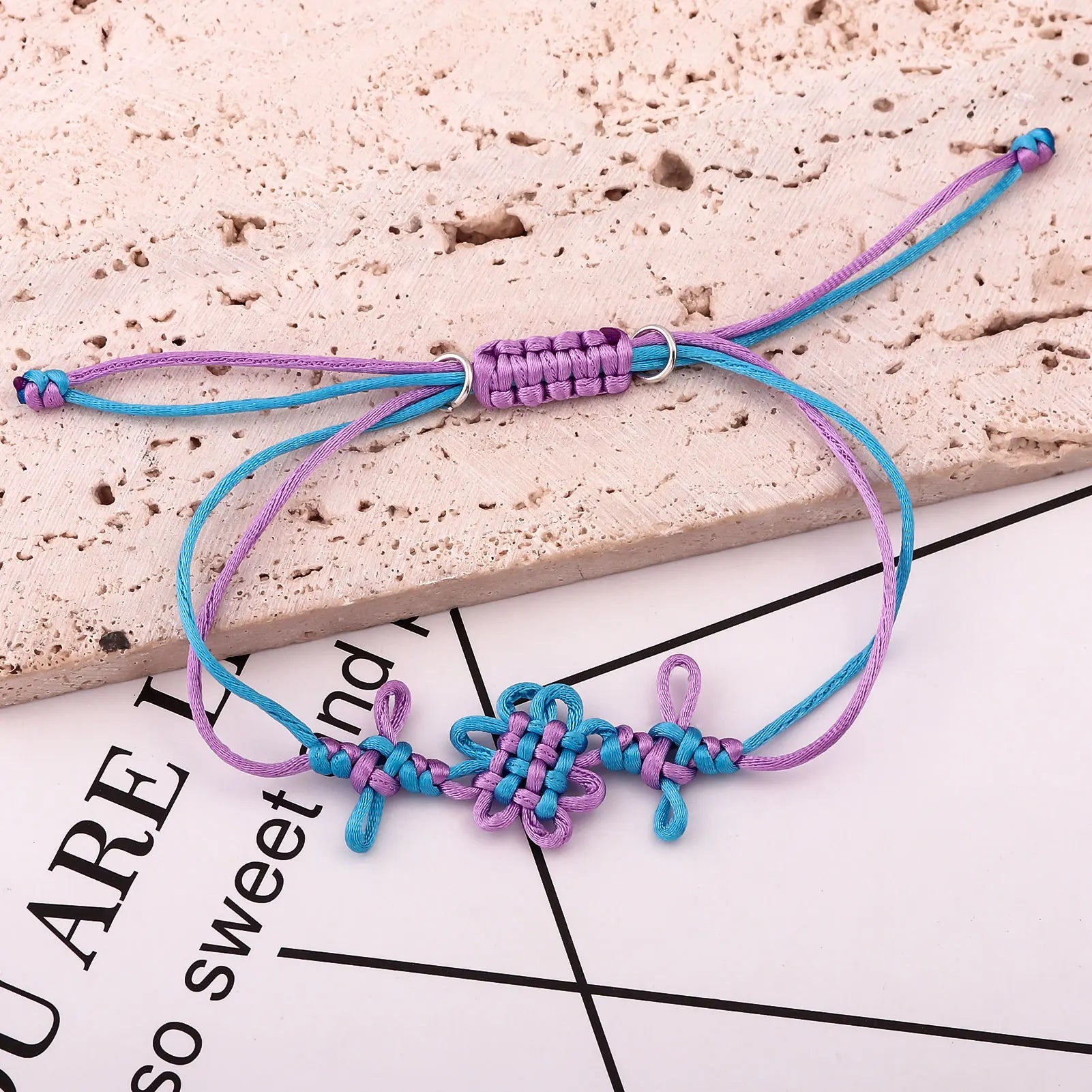 Anime KPop Demon Hunters HUNTR/X Rumi Bracelet Cosplay Props Chinese knot Bracelet Men Women Rope Pendant Jewelry Accessories