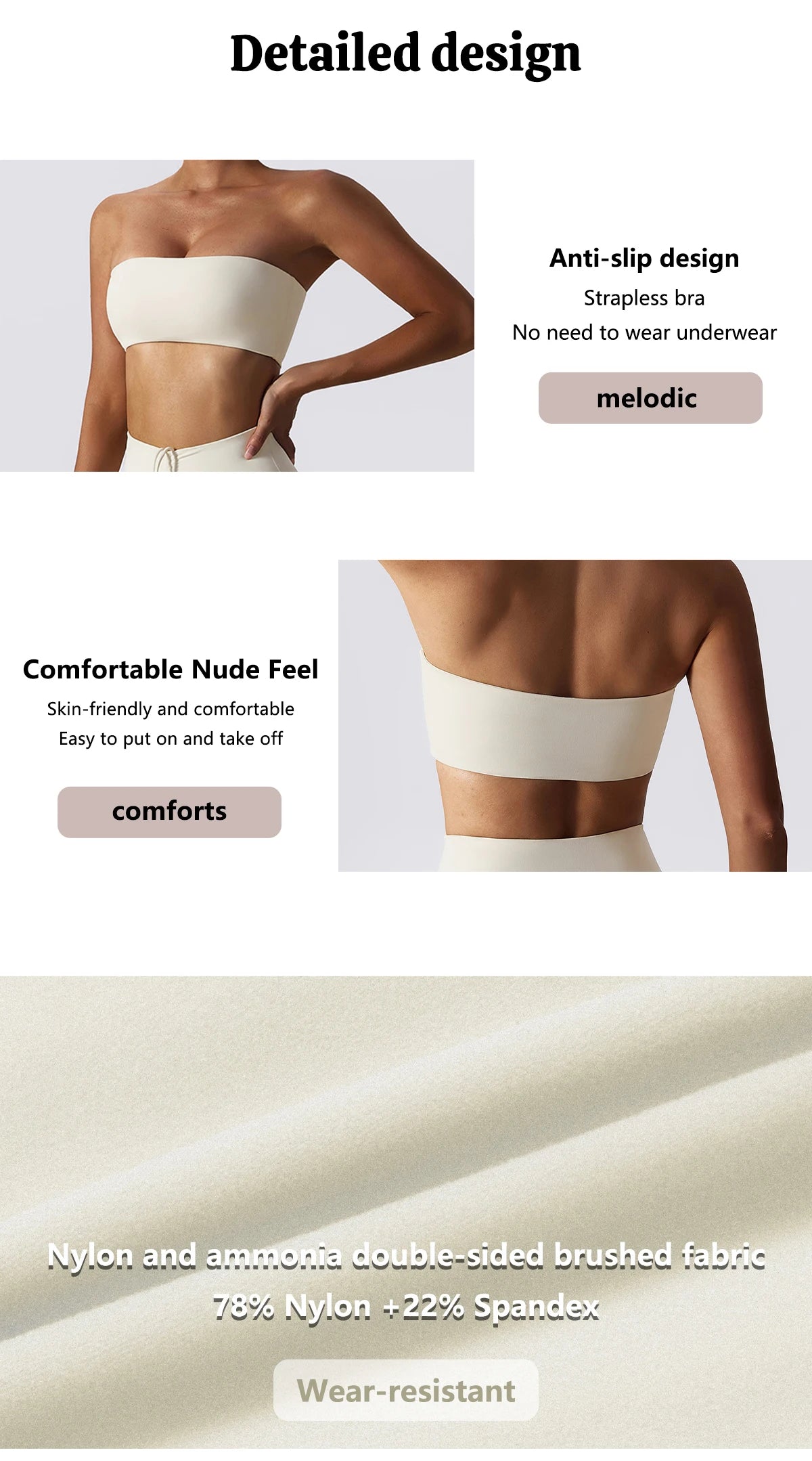 Hearuisavy Casual Sports Bra Gym Underwear Women Breathable Training Yoga Clothes Tube Top Fitness Workout Tank Top Female
