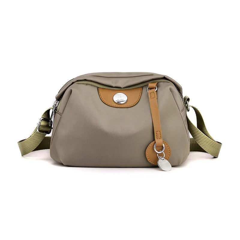 Fashion Nylon Shoulder Bags For Women Waterproof Shell Crossbody Bag Fashion Solid Color Messenger Handbags Shopping Purse