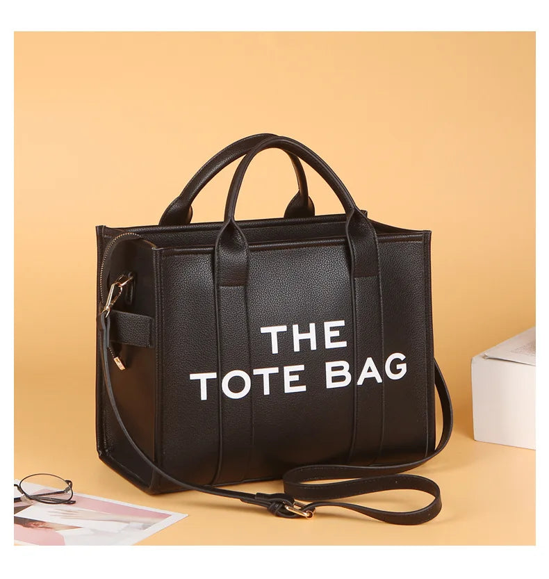 New Solid Color PU leather Women Tote bag Casual and large capacity High Quality handbag For women daily Commuter shoulder bag