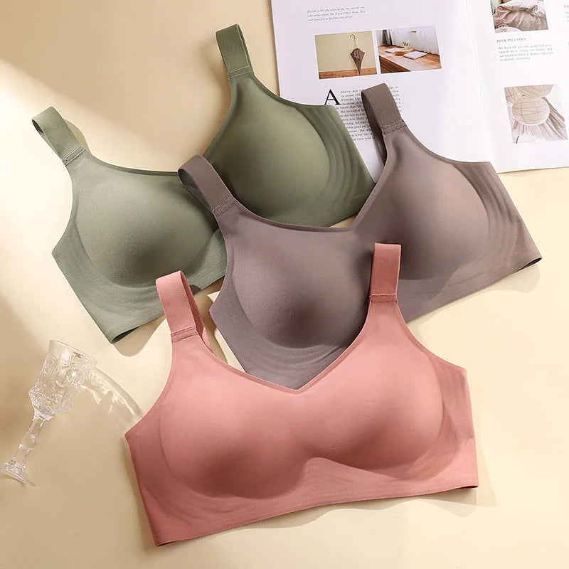 Beautiful Back Large Size Bra - Seamless Push-Up Wire-Free