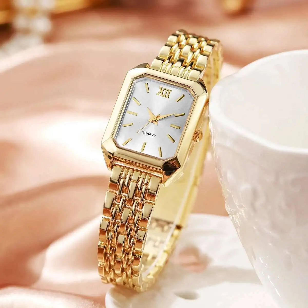 Fashion Rectangle Quartz Watch - Luxury Analog Wristwatch Gift