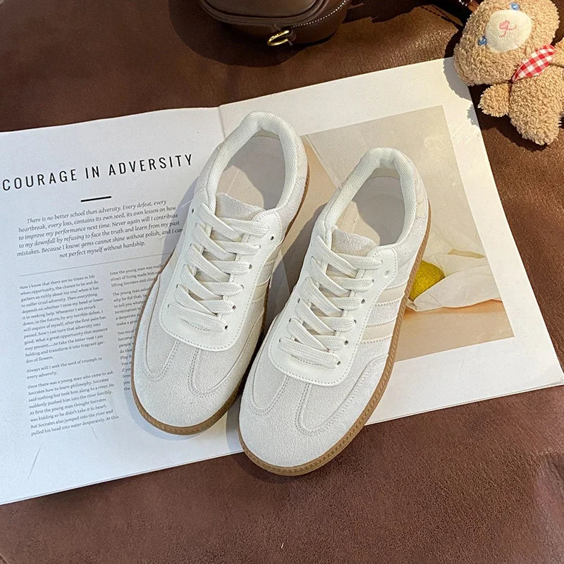 Women's Casual Shoes Lace Sobriety New Fashion Lightweight Casual Outdoor Walking Shoes Sneakers Anti-slip Flat Women's Shoes