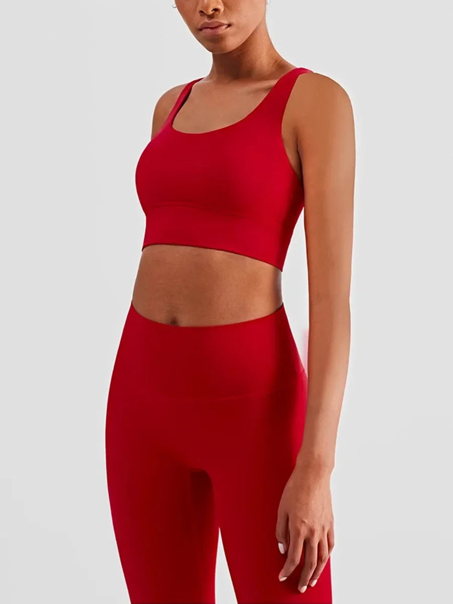 2 Piece Yoga Clothes - Athletic Tracksuit Sports Bra & Leggings