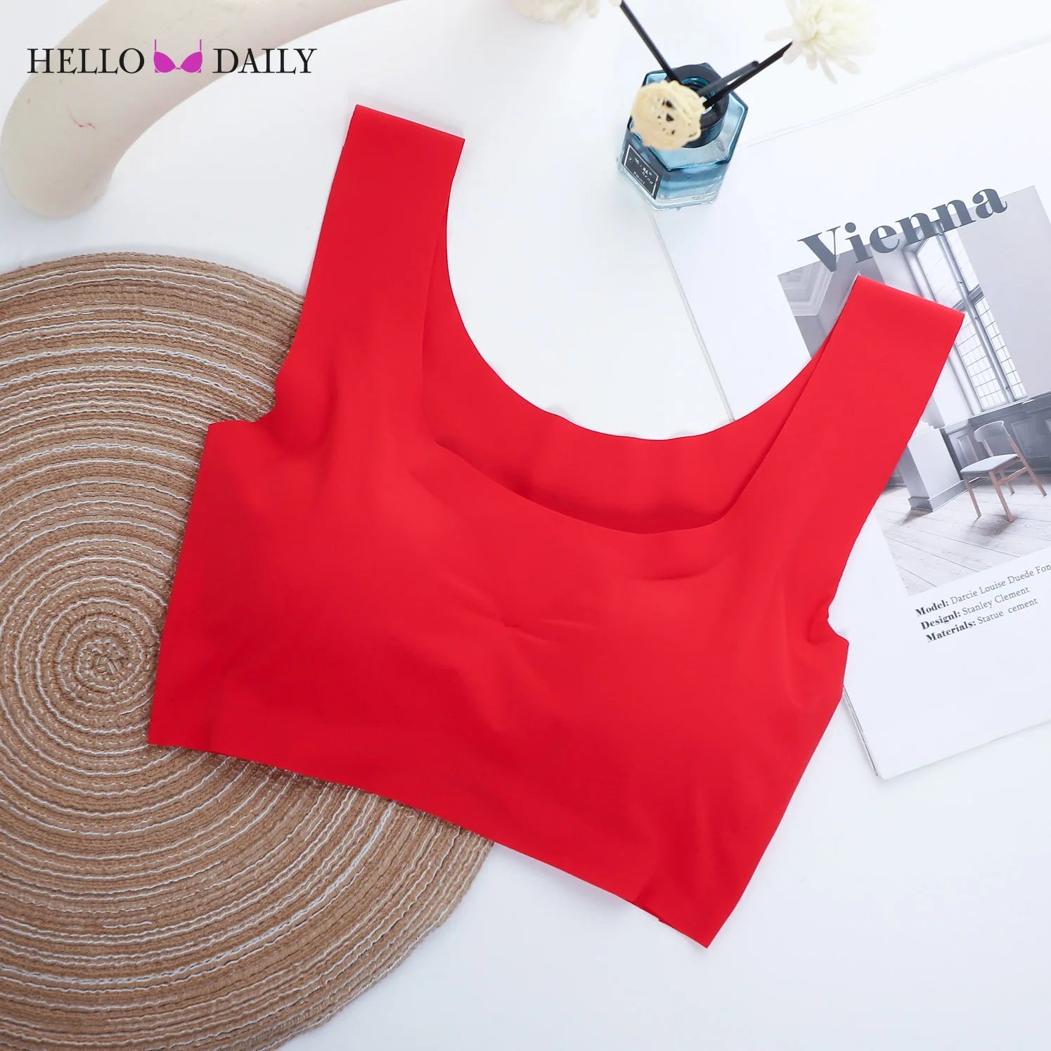 Ice Silk Sleep Bra - Seamless Yoga Sports Bralette