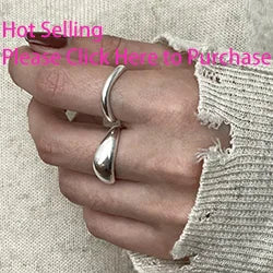 VENTFILLE 925 Sterling Silver Open Pearl Smile Stackable Finger Ring Simple Fashion Cute Adjustable For Female Jewelry Wholesale