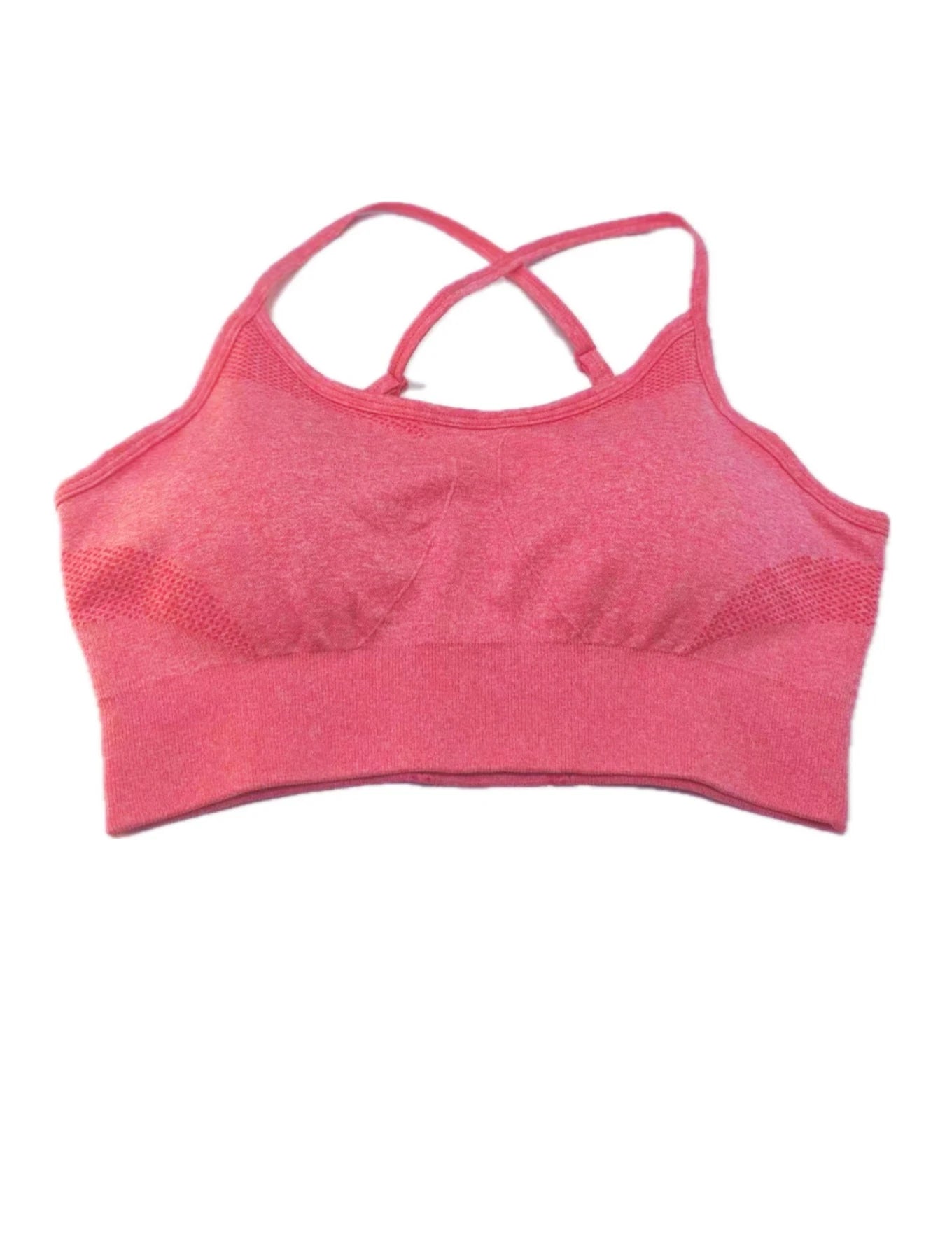 Removable-Padded Backless Crop Top And High-Waisted Yoga Pants Running Set Peach Design Fitness Outfit for Women
