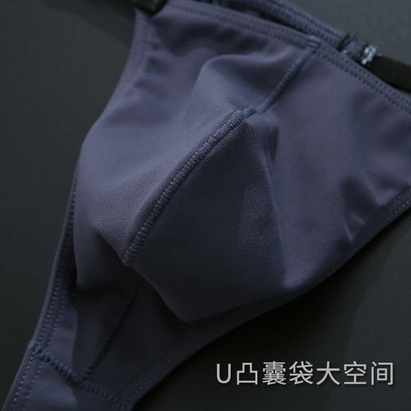 Multi size Comfortable  high stretch sports Thong men's T-pants Mens Sexy T Back  Men Brief Underwear Ribbed Pants Sexy T-Shaped