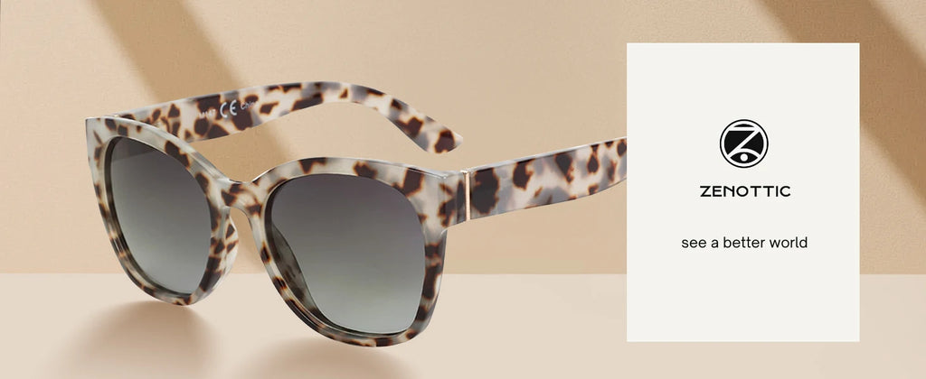 ZENOTTIC Polarized Cat Eye Sunglasses - Oversized UV400 Designer Women