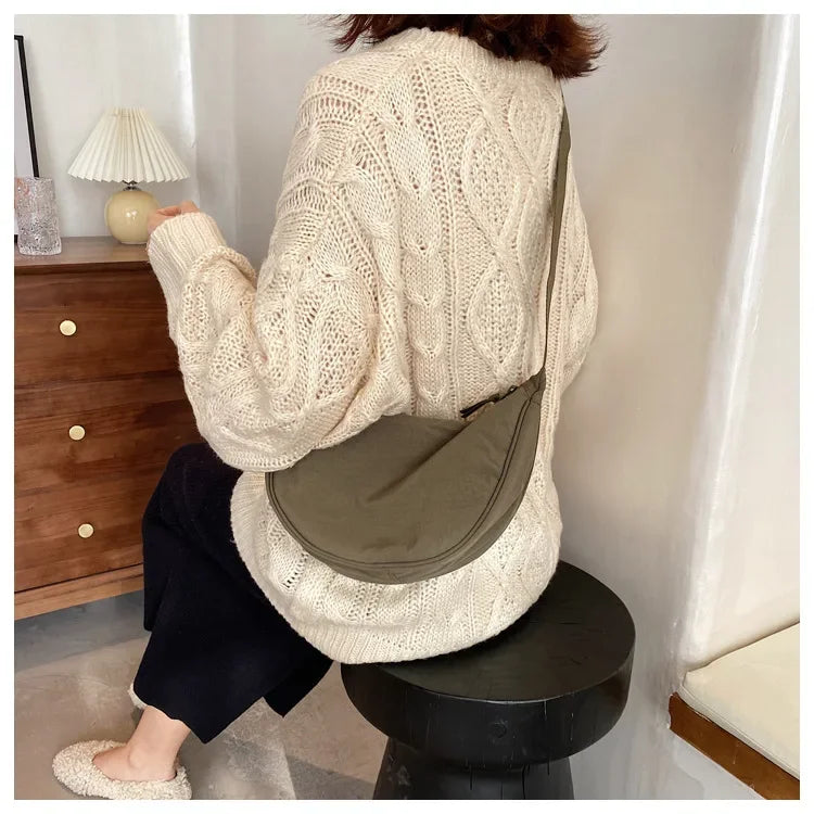 Casual Nylon Crossbody Bag for Women Designer Shoulder Bags Large Capacity Tote Lady Travel Shopper Bag Female Purses 2024