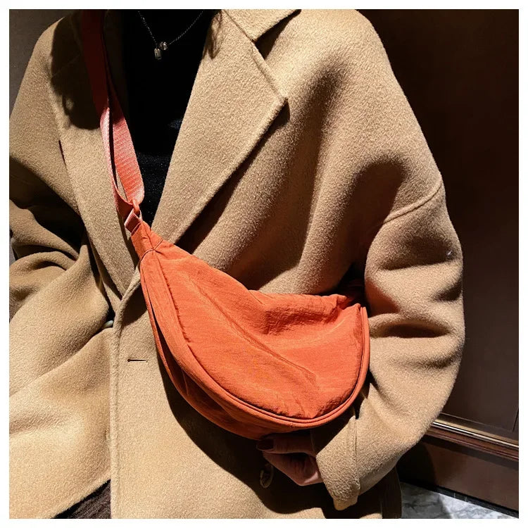 Casual Nylon Crossbody Bag for Women Designer Shoulder Bags Large Capacity Tote Lady Travel Shopper Bag Female Purses 2024