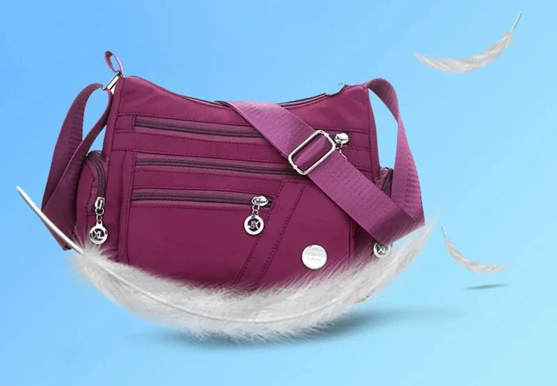 Crossbody for Women Waterproof Tote Casual Nylon Purse Handbag RFID Lightweight Messenger Bag