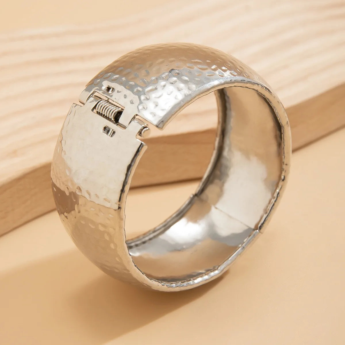 KMVEXO Hiphop Exaggerated Wide Cuff Bangle Manchette Vintage Punk Irregular Glossy Gold Color Bracelet Bangles Women Men Jewelry