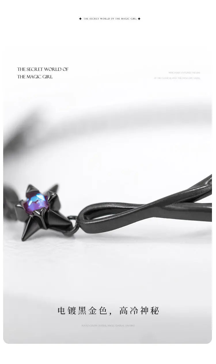 Gothic Punk Dark Style Black Bracelet Personality Ladies Simple Charm Casual Jewelry Gift