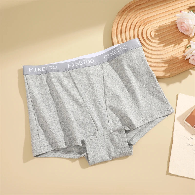 Women's Cotton Seamless Panties Sports Boxers Underwear Female Solid Color Briefs Cozy Lingerie Intimate Underpants Soft S-XXL