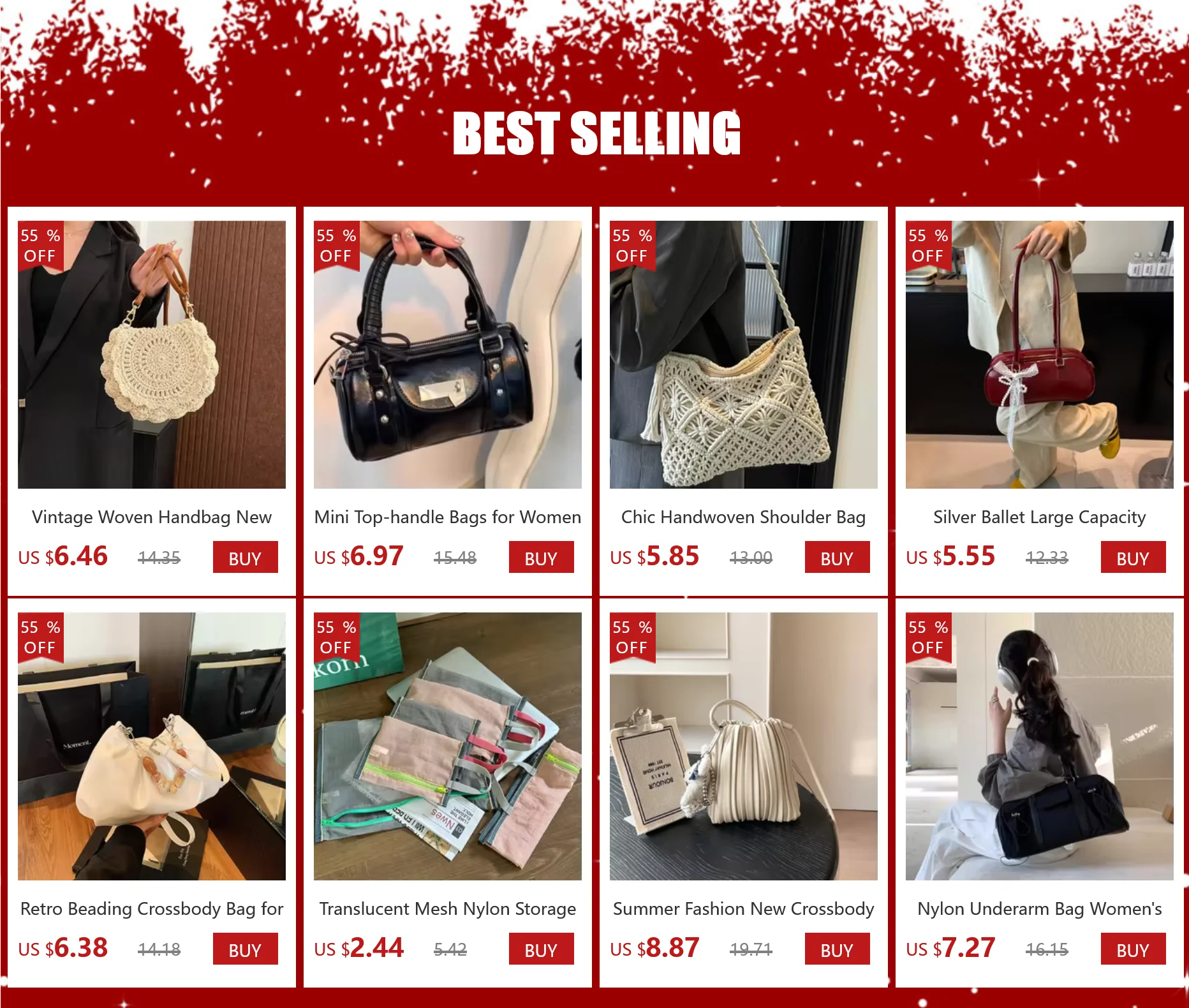 New Retro Soft PU Leather Women Shoulder Underarm Bags Casual Solid Color Small Top-Handle Handbags Ladies Fashion Shoulder Bags