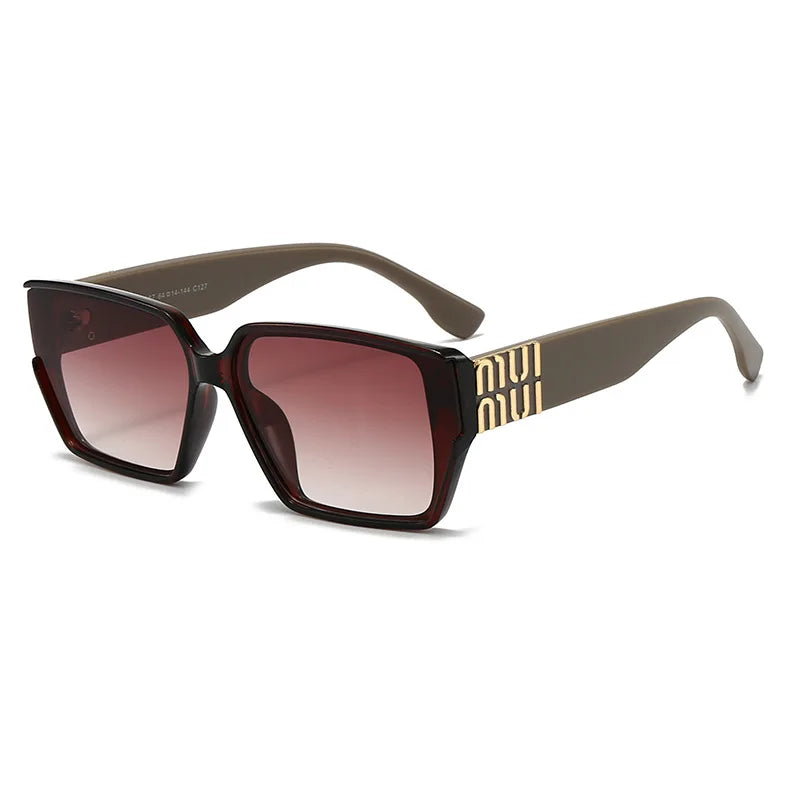 Fashion MM Designer Square Sunglasses - Stylish Luxury Unisex UV400