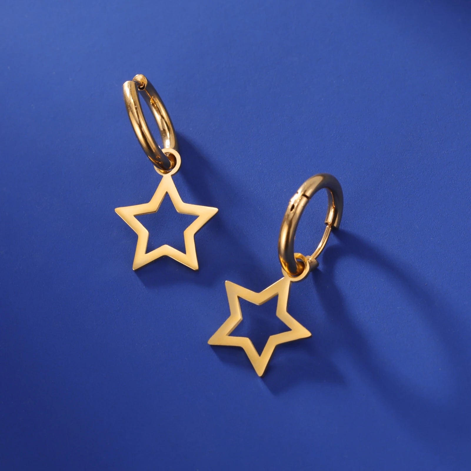 Lucktune Flower Clover Heart Drop Earrings Women Stainless Steel Star Sun Geometry Earrings 2025 New Fashion Kpop Jewelry Gift