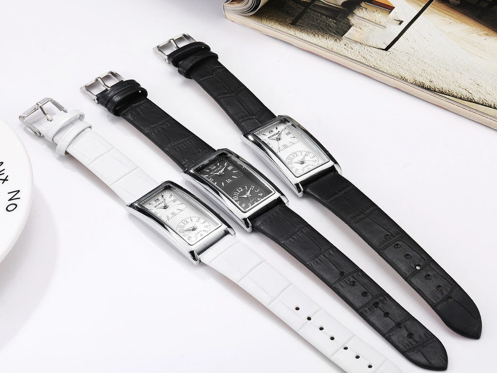 Hot selling fashion leisure business dual time zones dual dial watches for man woman couple watches quartz watches reloj