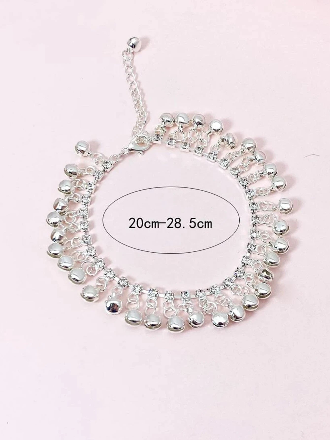 1PC Women's Fashion Trendy Single Row Small Bell Foot Chain Hand Decoration Outdoor Tourism Beach Banquet Party Holiday Gift