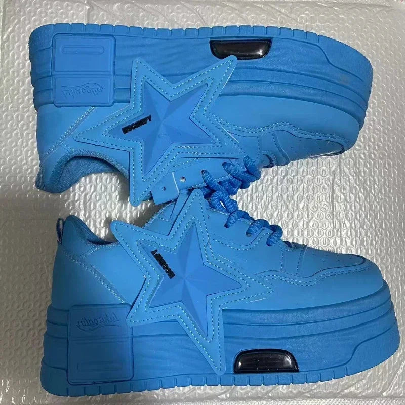 Star Designer Lightweight Sports Shoes - Platform Anti-Slip Sneakers