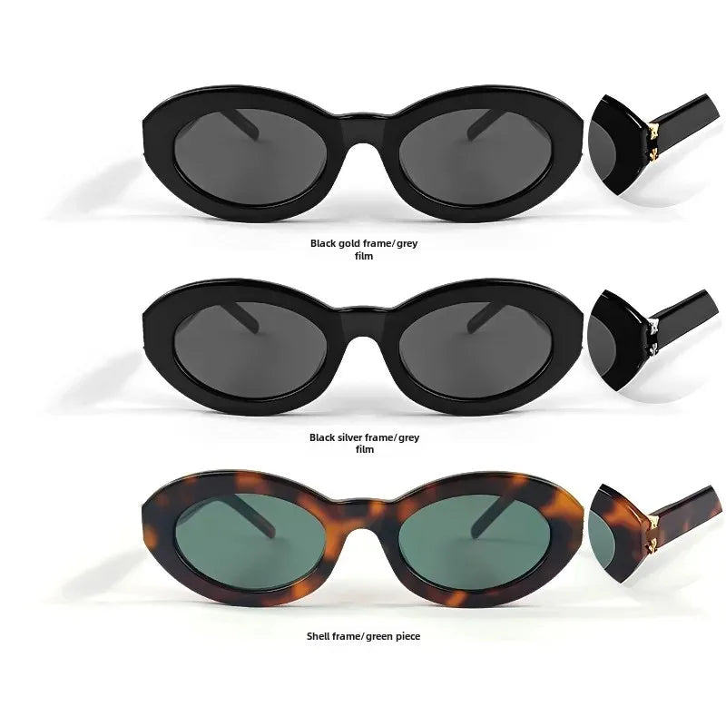 Best-Selling Oval Frame Sunglasses - High-End Vintage UV Protection