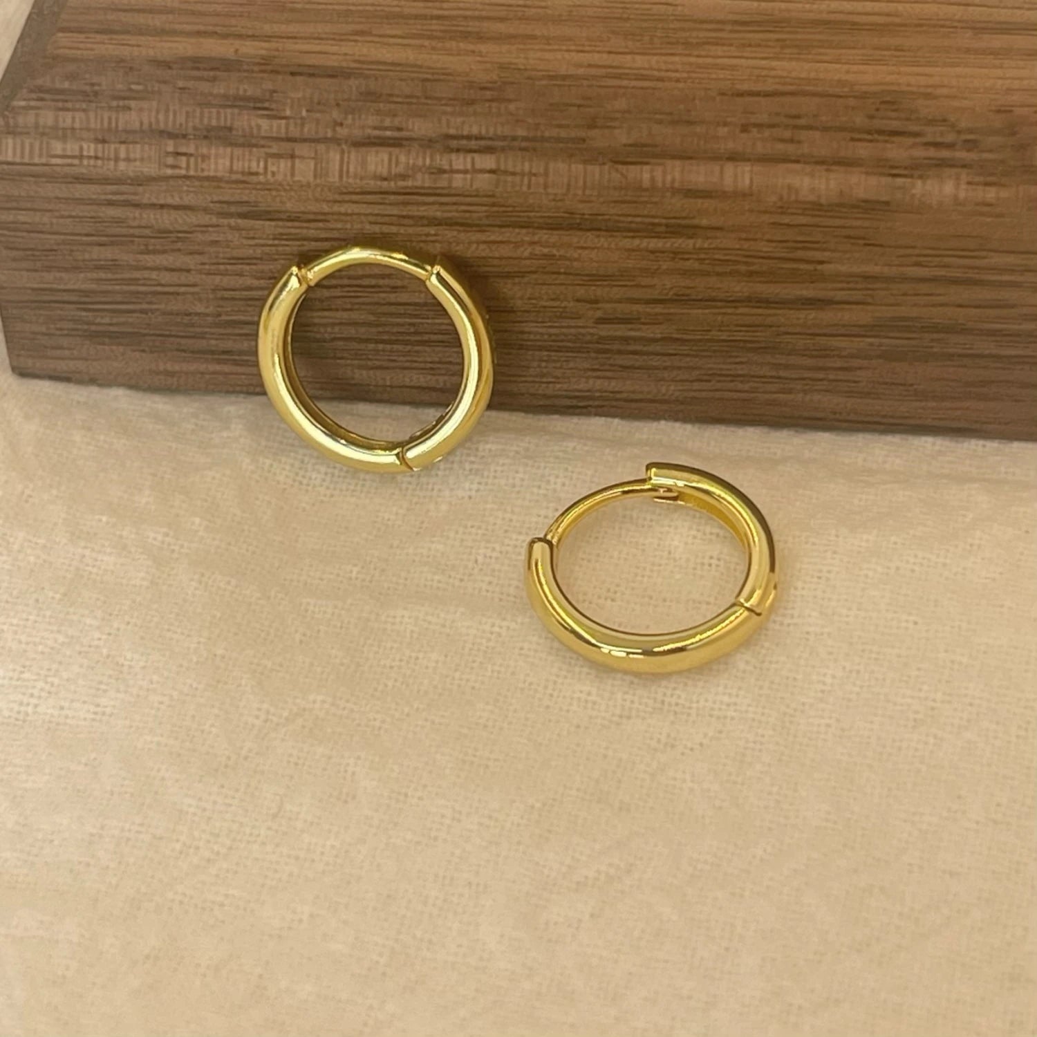 6-15mm Stainless Steel Earring Minimalist Classic Round Gold Color Earring for Women Men Tiny Huggie Hoop Rock  Jewelry Gift