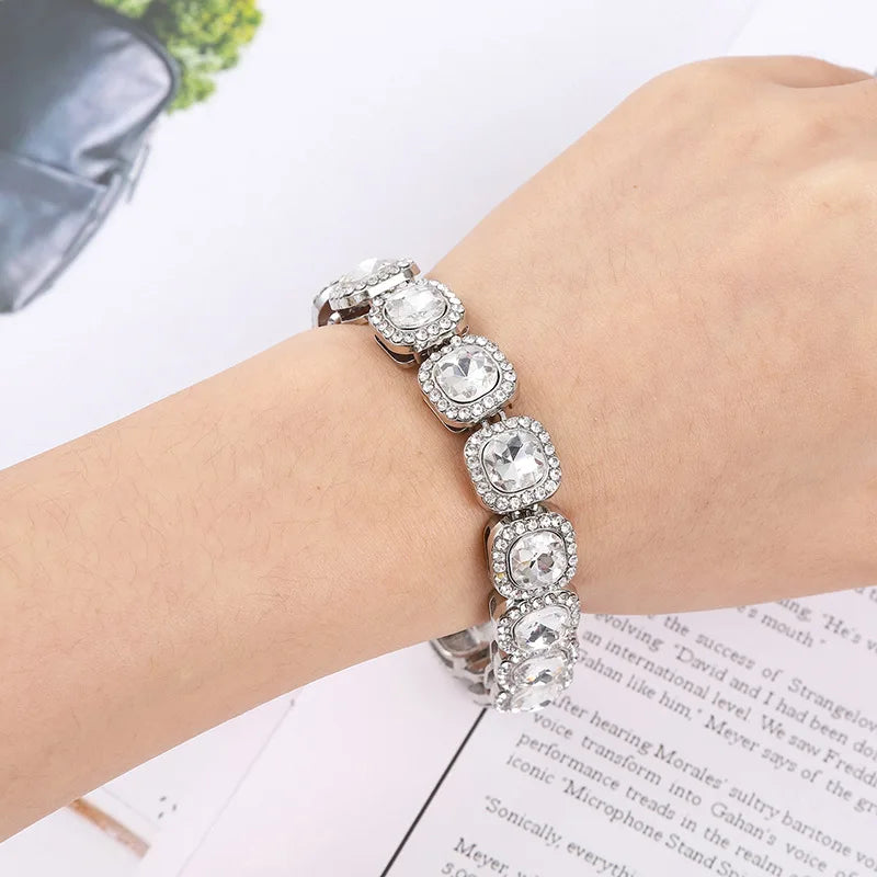 HNSP 13MM Wide Luxury Bracelet For Men Women Hip Hop Hand Chain Jewelry Accessories